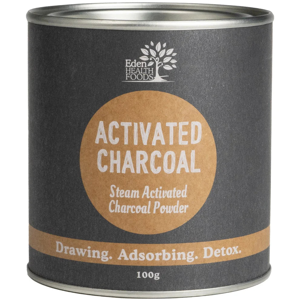 Eden Healthfoods Activated Charcoal Steam Activated Charcoal Powder 100g