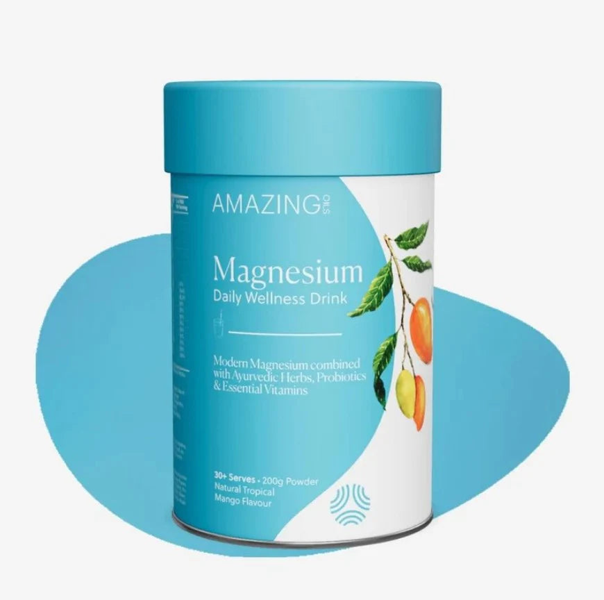 Amazing Oils Magnesium Wellness Drink Daily Tropical Mango 200g