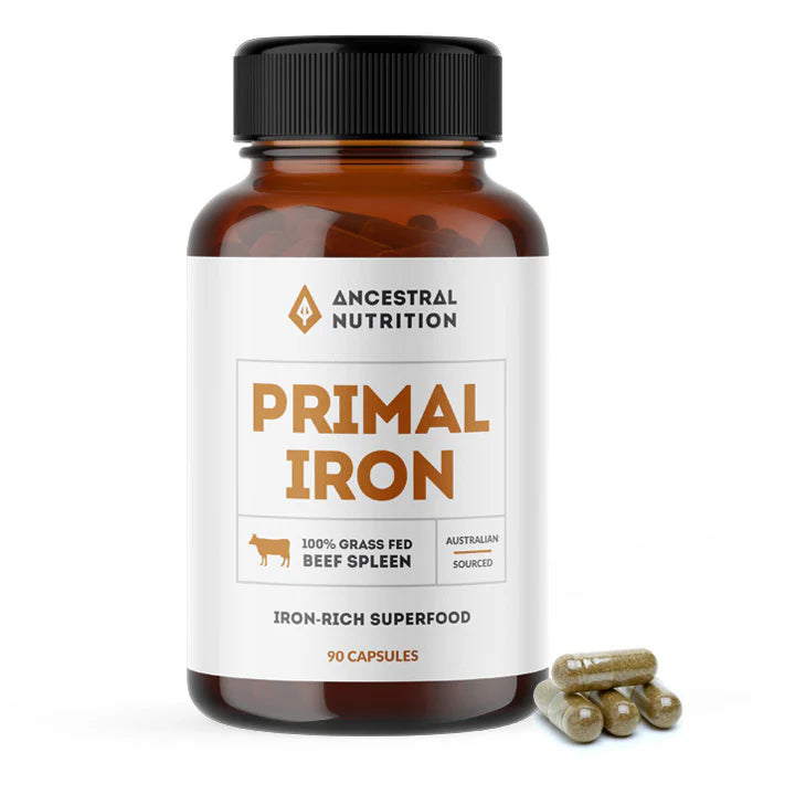 Ancestral Nutrition Primal Iron - 100% Beef Spleen 90 Capsules