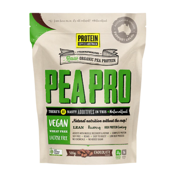 Protein Supplies Australia Organic Pea Protein Isolate - Chocolate 500g