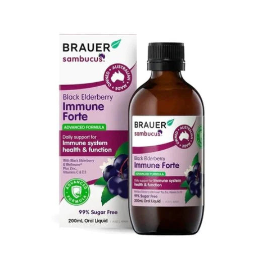 Brauer Black Elderberry Immune Forte 200ml