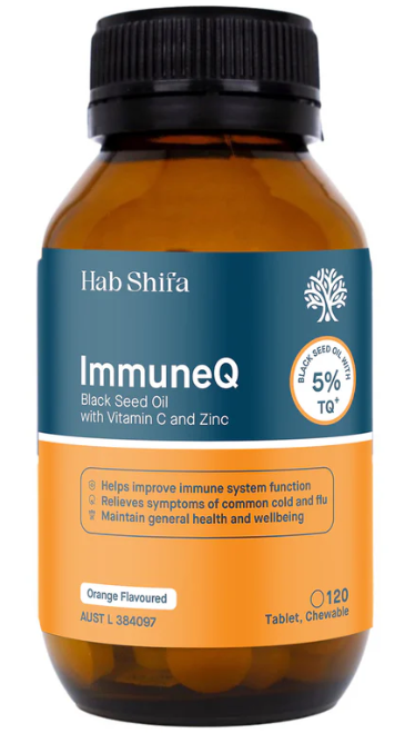 Hab Shifa ImmuneQ Organic Black Seed Tablets 120 Tabs