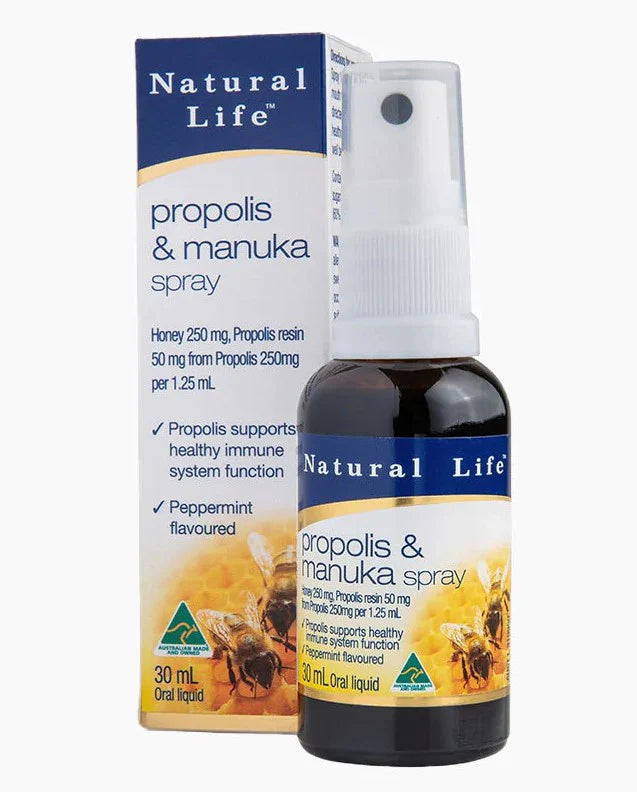 Natural Life Propolis & Manuka honey spray 30ml